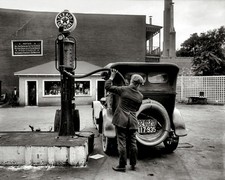 1920s TEXACO GAS STATION 8.5x11 PHOTO
