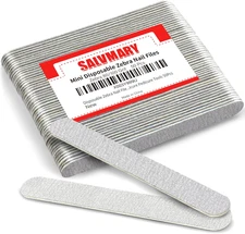 Disposable Zebra Nail Files 80/100 Grit 5 Inch Double Sided Emery Boards for Acr
