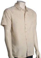 Rhythm Classic Linen SS Button Down Shirt - Sand - New