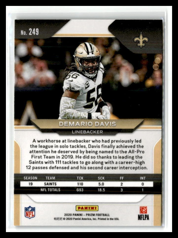 Saints Demario Davis throwback jersey