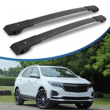 For Chevrolet Equinox 2018 - 2024 Black Cross Bar Baggage Roof Rack Rail Carrier
