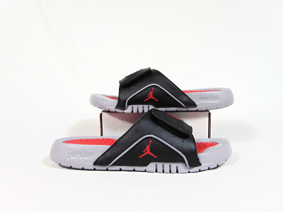 Nike Air Jordan Hydro IV 4 Retro Black Sandals Slide Sz 7Y NEW