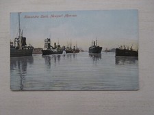 NEWPORT MONMOUTHSHIRE - ALEXANDRA DOCK - VINTAGE POSTCARD(145)