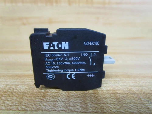Bloc de contact interrupteur 10 pièces EATON A22-EK10C MOELLER neuf - Photo 1/2