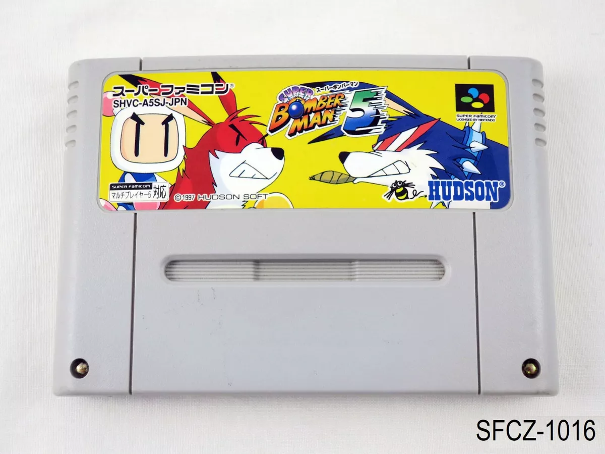 Super Bomberman 5 Super Famicom SFC SNES from Japan Complete