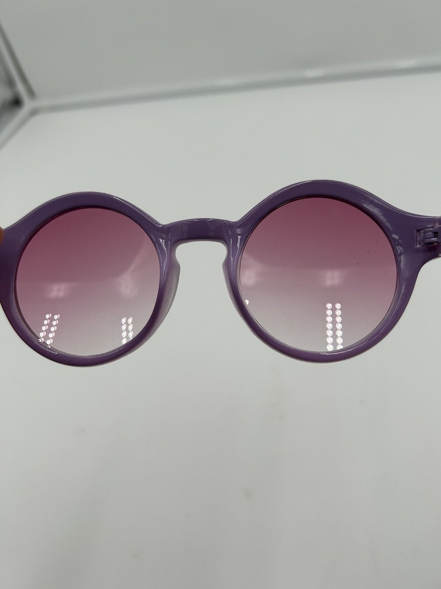 A J Morgan Purple Sunglasses Silver Pink Round Lenses  display picture 2