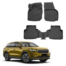 Gummimatten Gummi Fußmatten Für Skoda Kodiaq 2 Ab 2024 4-Tlg SCOUTT