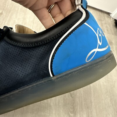 Christian Louboutin Men's Blue Sneakers With Spikes 44.5 | eBay