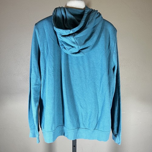Women’s Nike Teal Blue Chest Nike & Swoosh Hoodie Sweatshirt Size XL - Picture 2 of 12