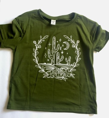 Girl s Shirt Size 8 Cactus Boho Gypsy Cottagecore SHEIN NWOT