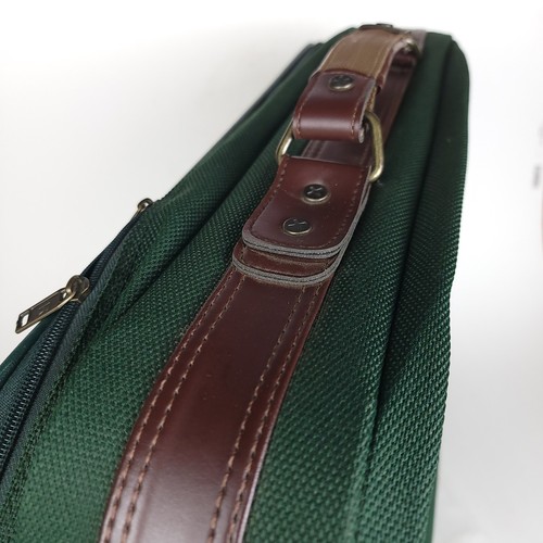 Luggage Suitcase 21" Dark Forest Green Carry-On and Over the Shoulder Strap - Picture 14 of 15