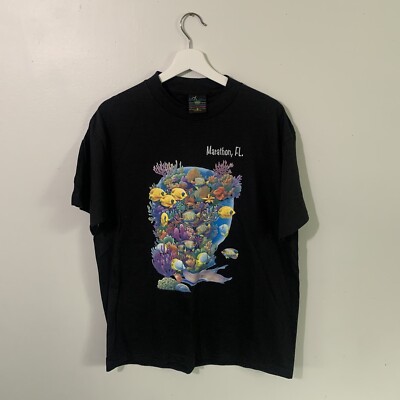 Vintage 90s Marathon Florida Souvenir T-shirt single stitch Made 