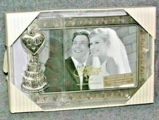 Fetco Home Decor Pewter Frame Photo Frame NIB 7x4" For The Wedding