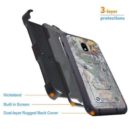Galaxy J3 2018 Star/Orbit Ganzkörper robuste Holster Defender Hülle + Displayschutz - Bild 28 von 43