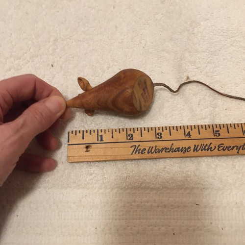 Vintage dänische Teakholz Leder Ohren Maus Figur Mitte des Jahrhunderts modern Mcm - Bild 9 von 10