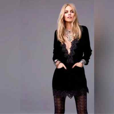 chinese dress ladies For Love & Lemons Midnight Velvet Mini Dress main image 1