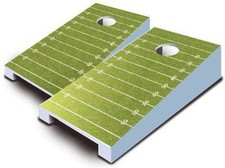 FOOTBALL FIELD Touchdown Tailgate TABLETOP Cornhole Boards Set Mini Miniature
