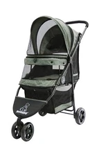 ROODO Dog Stroller 3Wheel Pet Stroller Cat Stroller Lightweight Foldable Port...