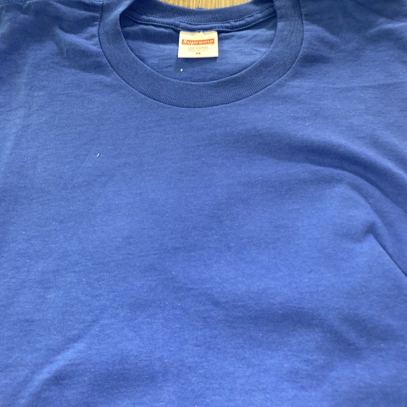 Tee shirt bleu Supreme Blank taille M 