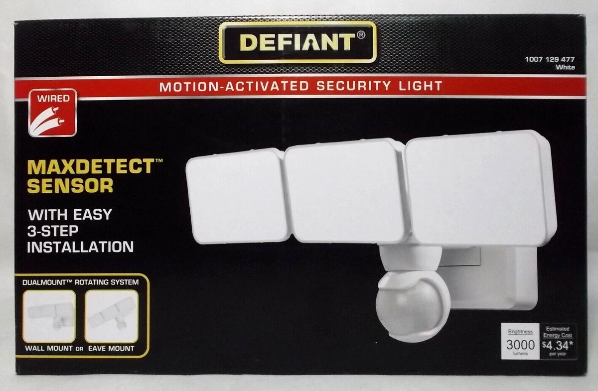 Defiant motion activated led security light deals