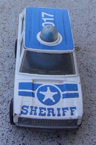 Police Patrol Rolamatics County Sheriff Blue White Matchbox Very Nice LOOSE - Picture 3 of 4