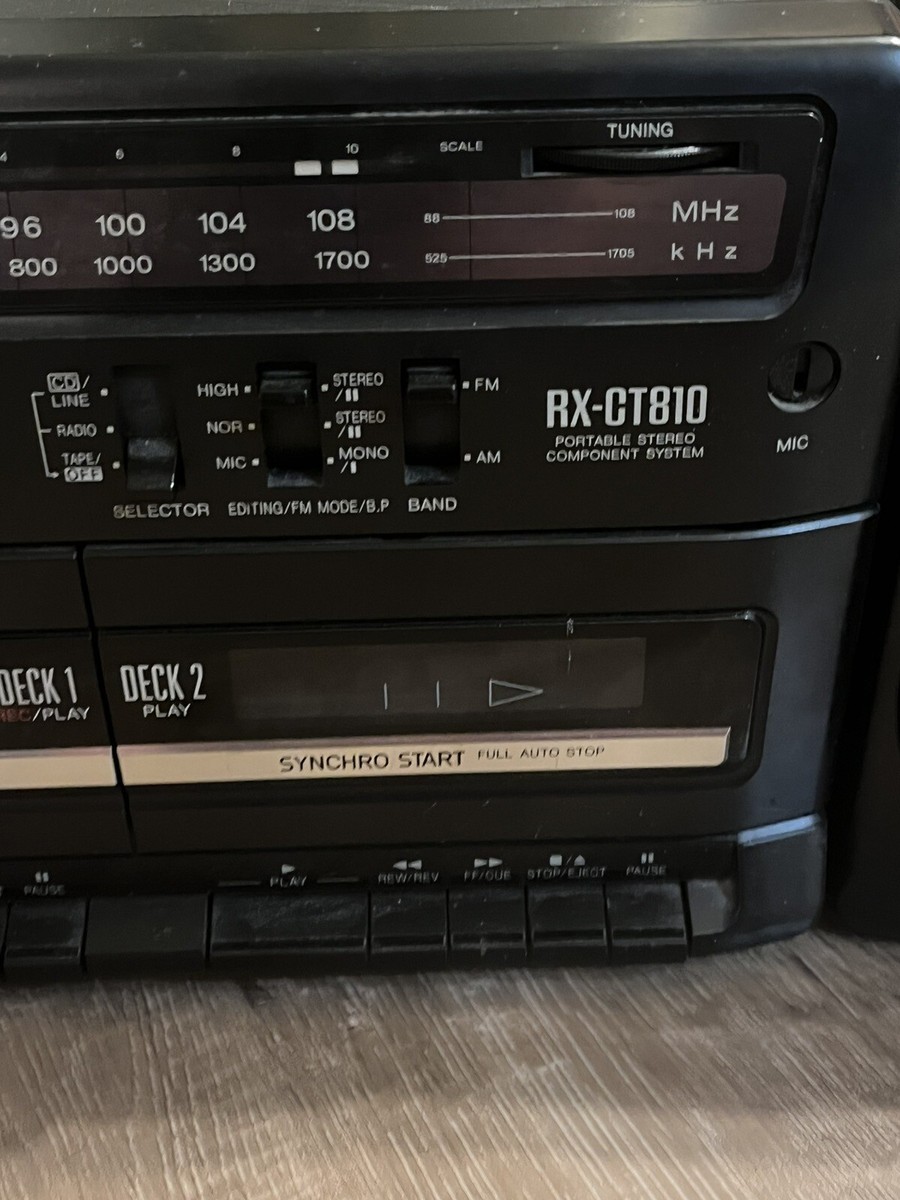 Vintage Panasonic Boombox RX-CT810 AM/FM Dual Cassette Vintage Panasonic Boombox RX-CT810 AM/FM Dual Cassette