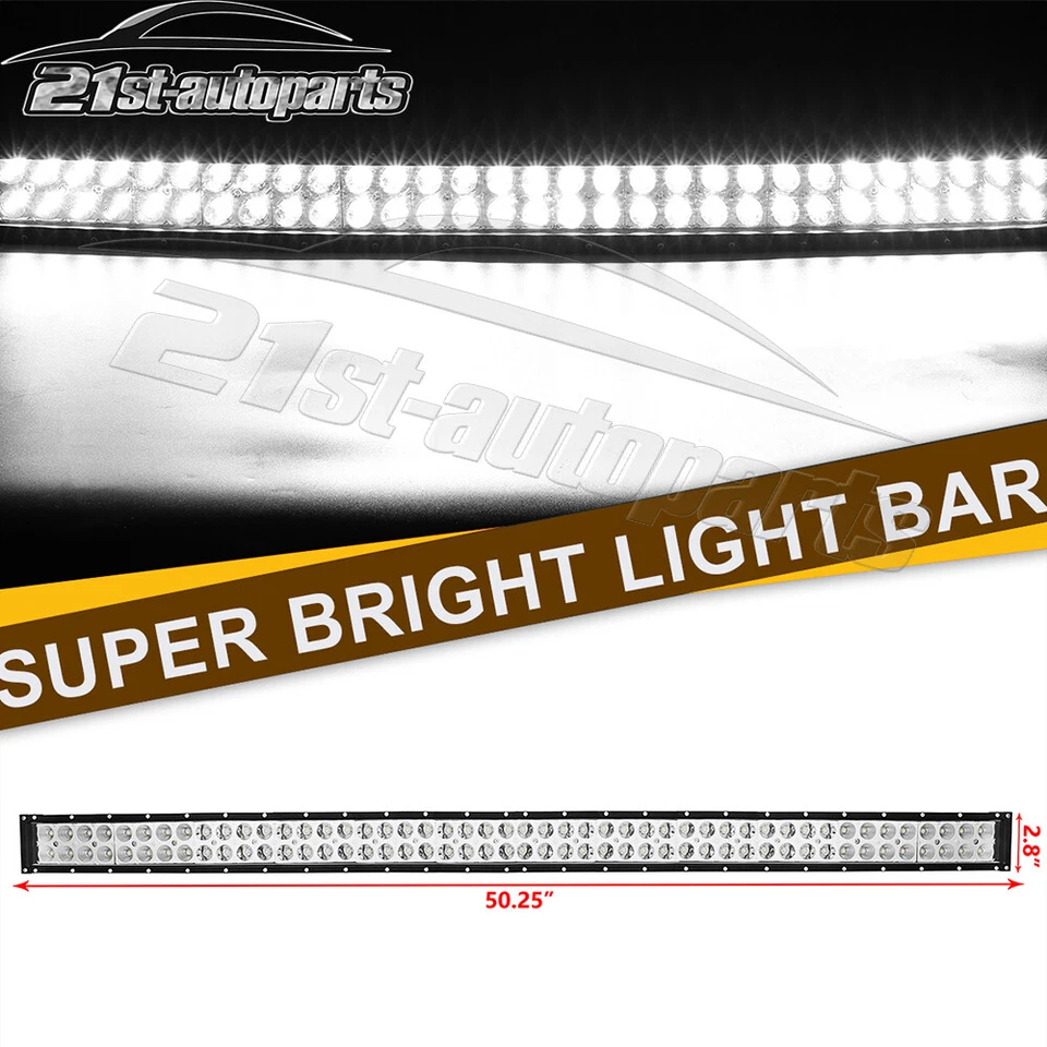 Para 1989-1998 C2500/C2500 Suburban - Barra de luz LED 52"" + Soportes de techo + Cableado Foto 2 de 4