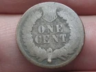 1872 Indian Head Cent Penny- Bold N, About Good Details