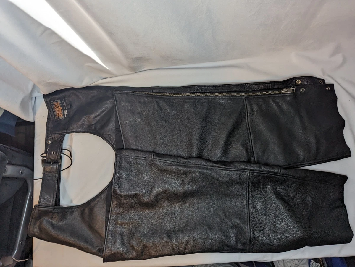 Leather chaps deals ebay