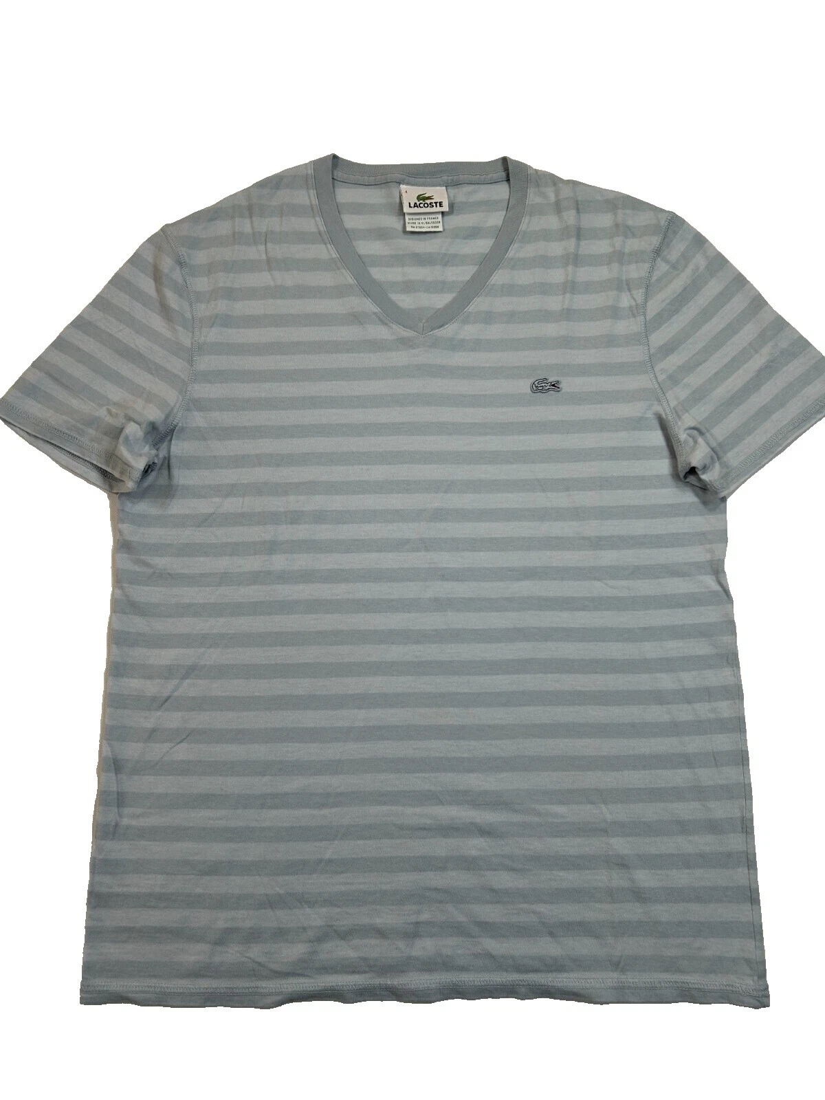 Camisetas a rayas de algodón Lacoste Para hombres