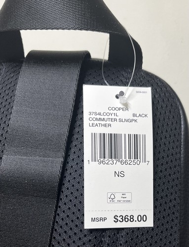 Michael Kors Unisex Cooper Pebbled Leather Commuter Slingpack Backpack - Picture 40 of 40