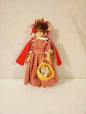 Vintage Little Red Riding Hood Doll With Basket