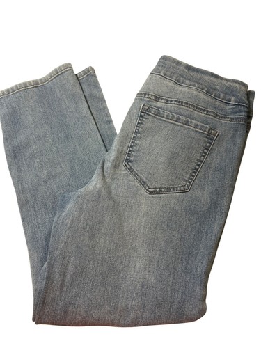 Westbound Blue Pull On Capri Jeans Slimming Panel Stretch Denim Size 6 NWOT - Picture 3 of 4