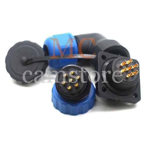 SD20 1-14Pin Elbow IP67 Waterproof Connector Plug and Socket, Cable Connector - Picture 8 of 23