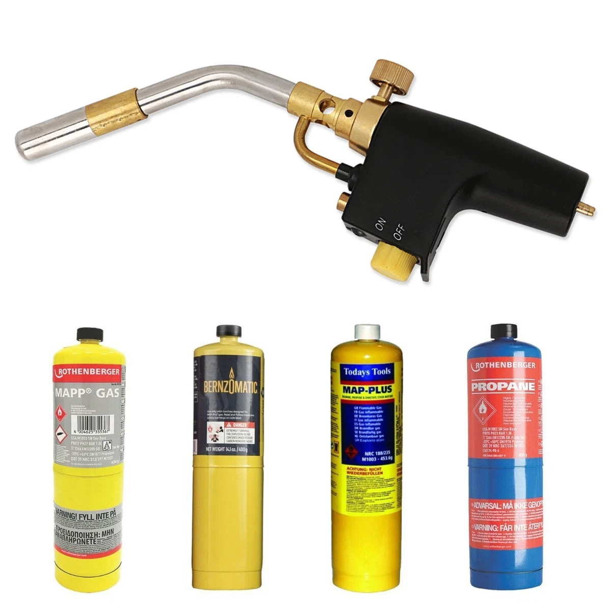 AUTO FIRE BLOW TORCH LAMP FOR MAPP GAS AUTOMATIC IGNITION WELDING