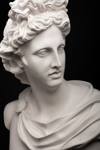 Marble Bust of Apollo, Greek God. Classical Sculpture ...