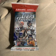 2014  Topps Prime Football EXCLUSIVE Sealed Jumbo Value Pack 3 PARALLELS 16 Card