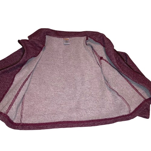 GYMBOREE Maroon Long Sleeve Zip Up Jacket Girls Medium 7/8 - Picture 3 of 8