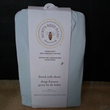 Burt's Bees Baby Fitted Crib Sheet Jersey 28 / 52 100 Organic Cotton Super Soft