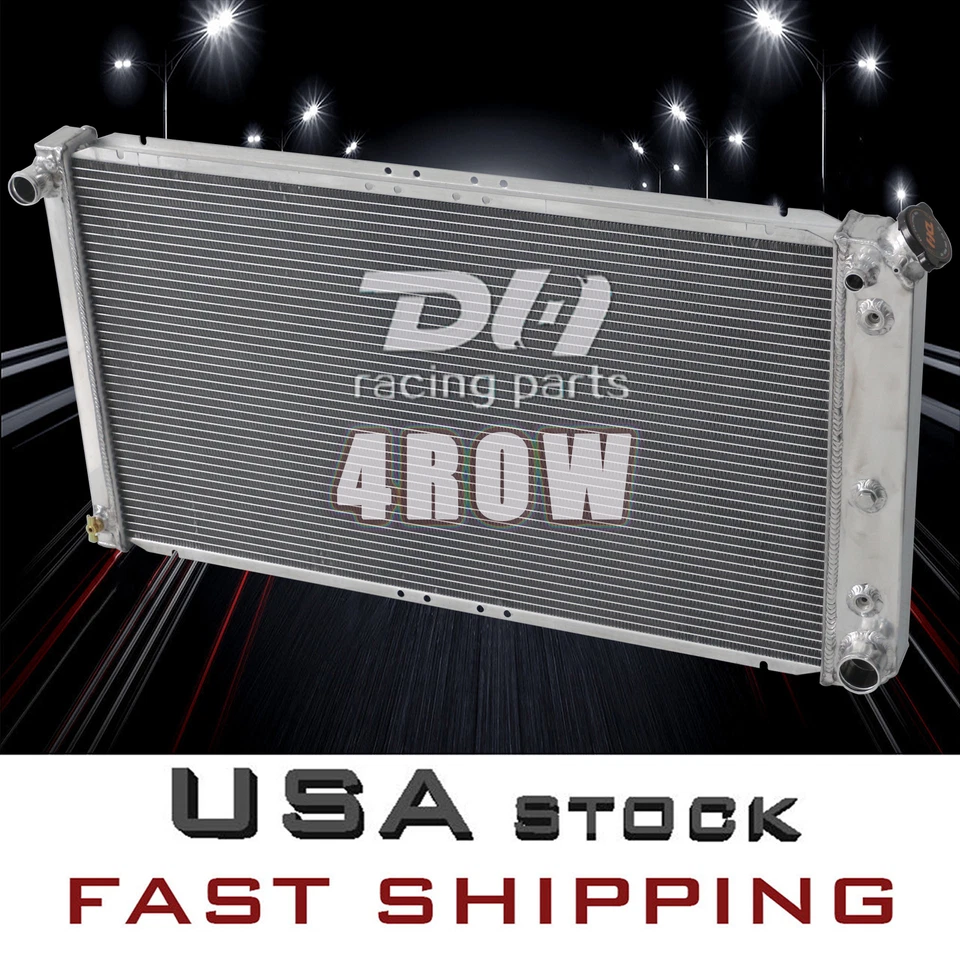 4-рядный алюминиевый радиатор подходит для 1991-1993 Buick Roadmaster/Chevrolet Caprice V8 AT/MT - Изображение 4 из 4