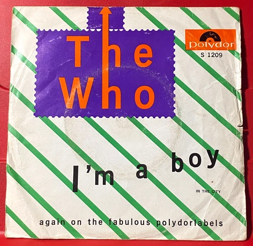 The Who I'm A Boy 7" PC DUTCH ORIG 1966 Polydor S 1209 b/w In The City VINYL