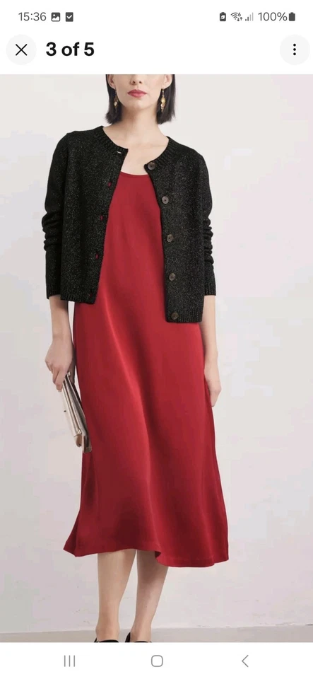 Seasalt Women's Tern Tide Sparkle Cardigan Size 16 - Image 4 of 4