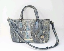 Brahmin Mini Asher Marine Seville Satchel + Cross Body Strap