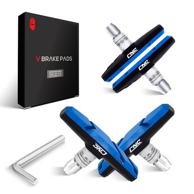 2 Pairs Bicycle V-Brake Pads, Bike 70mm V Brake Blocks Set, Cantilever Brake ...