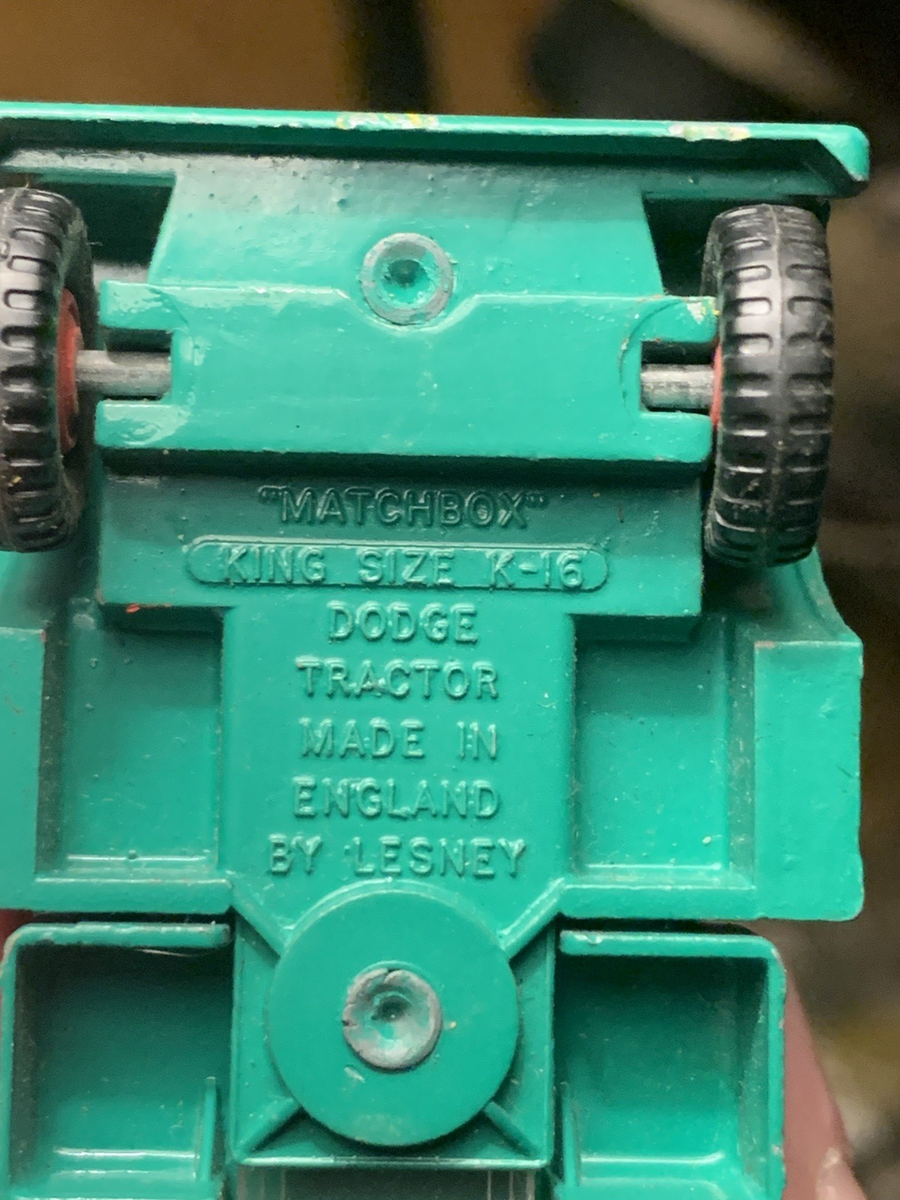 Matchbox Lesney Kingsize K-16 Dodge Tractor Unit & Twin Tippers