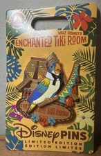 Disneyland Pin LE 3000 Enchanted Tiki Room 60th Anniversary Jose Swivel 2023 New