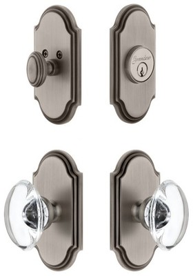 Grandeur ARCPRO_SP_ESET_238 Arc Solid Brass Single Cylinder Keyed - Grey