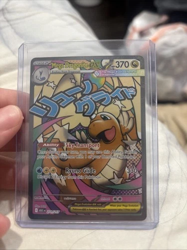Pokémon TCG Ascended Heroes Mega Dragonite EX 271/217 Secret Rare, Pack Fresh!