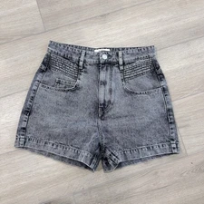 Isabel Marant Etoile Hiana shorts high waisted grey size 38 US size 6