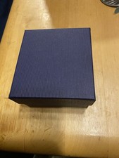 Uhrenbox aus Pappe für Armbanduhr Uhrenkasten Uhr Geschenkbox Dunkelblau